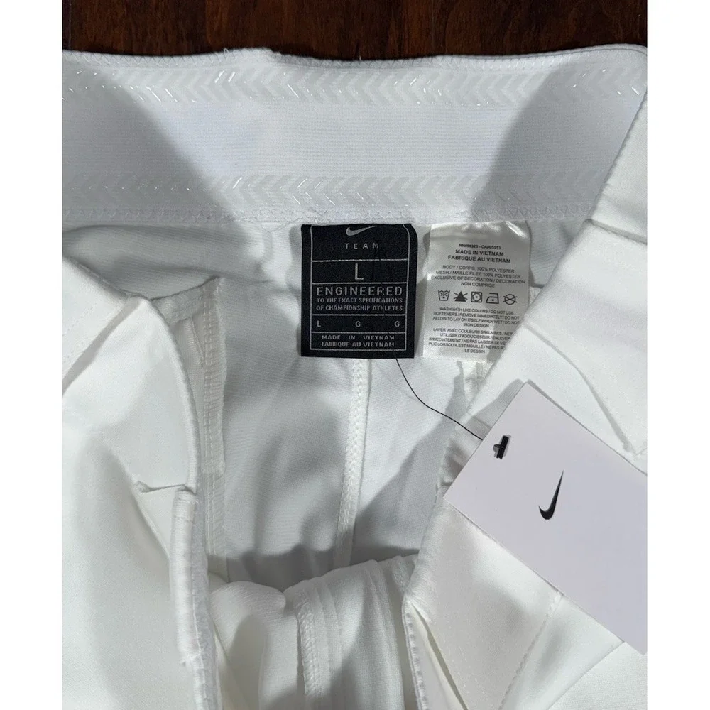 NIKE Vapor Select Team Baseball 3/4 Piped Pants White Men's L *NEW* BQ9021-106